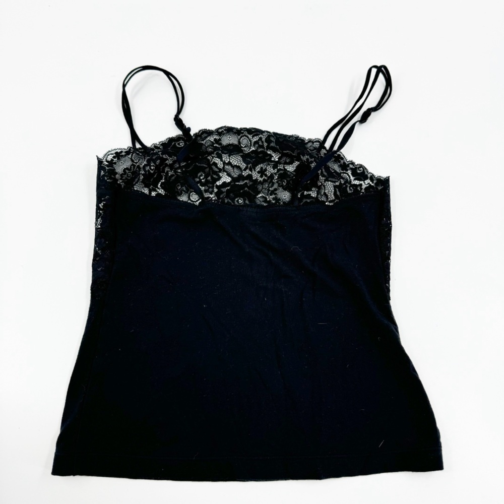 ✅ WACOAL BLACK LACE CAMISOLE SIZE SMALL ADJUSTABLE STRAPS